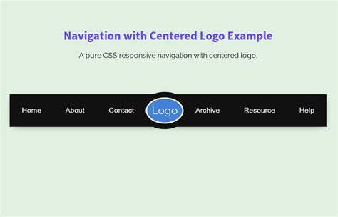 Responsive Navigation with Centered Logo | Codeconvey