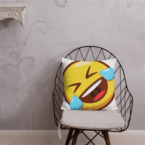 ROFL Emoji Pillow Laughing Emoji Pillow With Pillowcase Rolling on ...