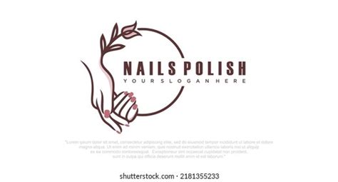 Beauty Nail Salon Logo Illustration: Stock-Vektorgrafik (Lizenzfrei ...