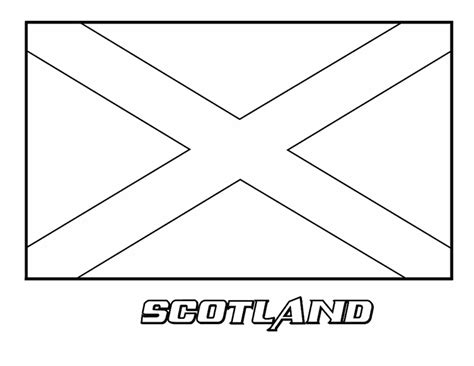 Scottish Children Coloring Page