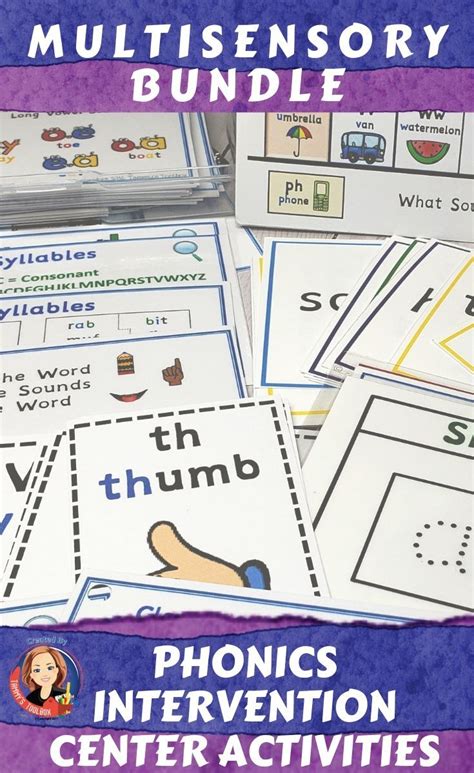 Phonics Multisensory Activities - Tedy Printable Activities