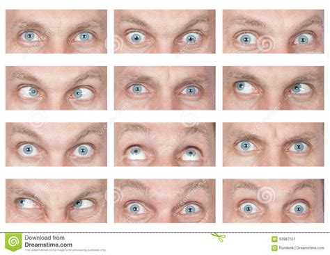 Different emotions, Male eyes, Emotions