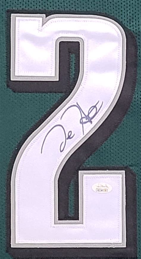 Jalen Hurts Autographed Framed Eagles Green Jersey - The Stadium Studio