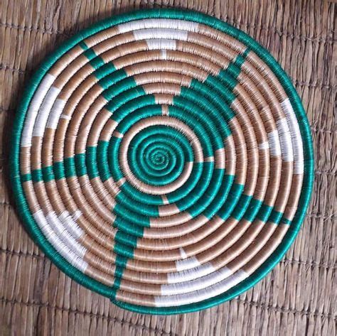 8" to 14" African Wall Disc, Wall Hanging Art,|Center Piece|Woven ...