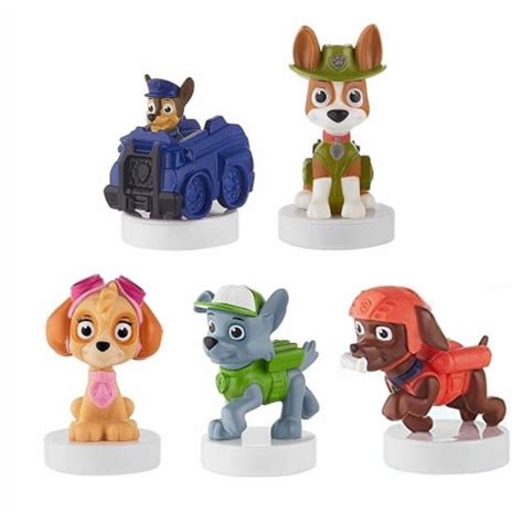 Paw Patrol Characters Stampers 5pk Chase Cruiser Truck Rocky Tracker ...