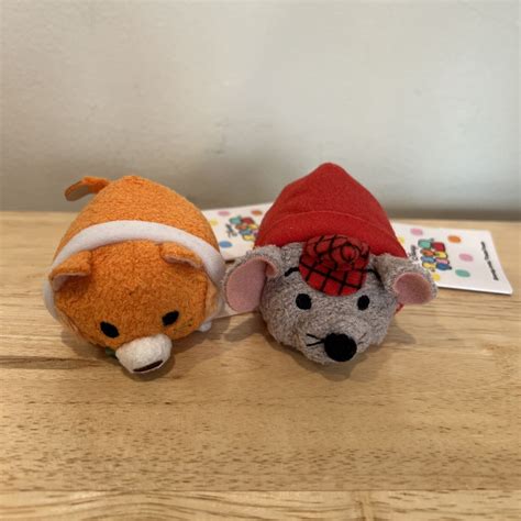 BNWT Disney Tsum Tsum Plush Aristocats Thomas O’Malley and Roquefort Mouse | eBay