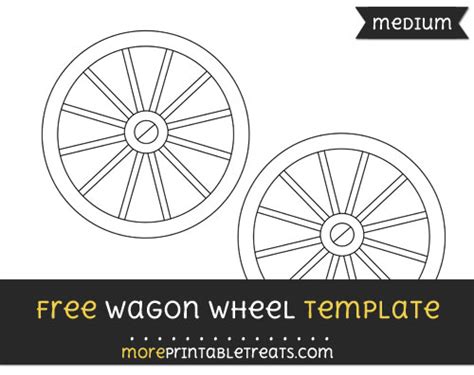 Wagon Wheel Template – Medium