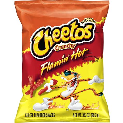 Buy Cheetos Crunchy Flamin' Hot Cheese Flavored Snacks, 3.5 Ounce ...