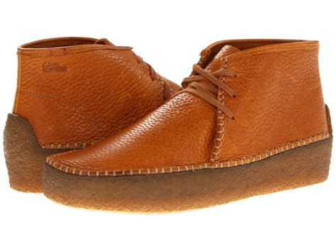 Clarks Wallabee Ridge in Orange for Men (Tan Tumbled Leather) | Lyst