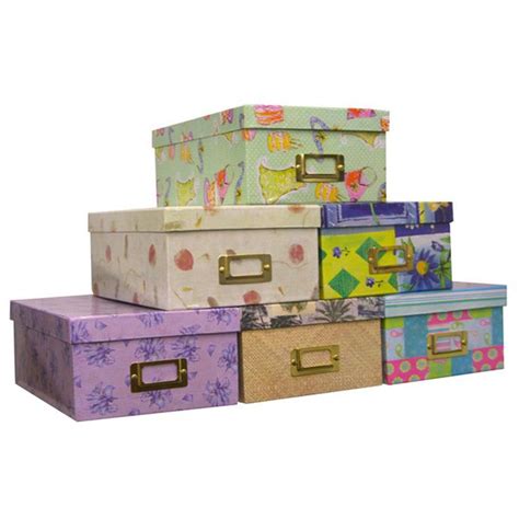 Pioneer 4 X 7 In. Designer Patterns Photo Albums Storage Box | Presentation & Storage | Pioneer ...