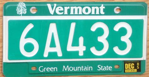 Vermont | Product categories | Automobile License Plate Store ...