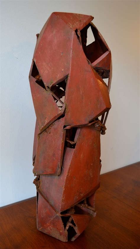 Abstract Brutalist Steel Sculpture by Japanese Artist Kishida Katsuji For Sale at 1stdibs