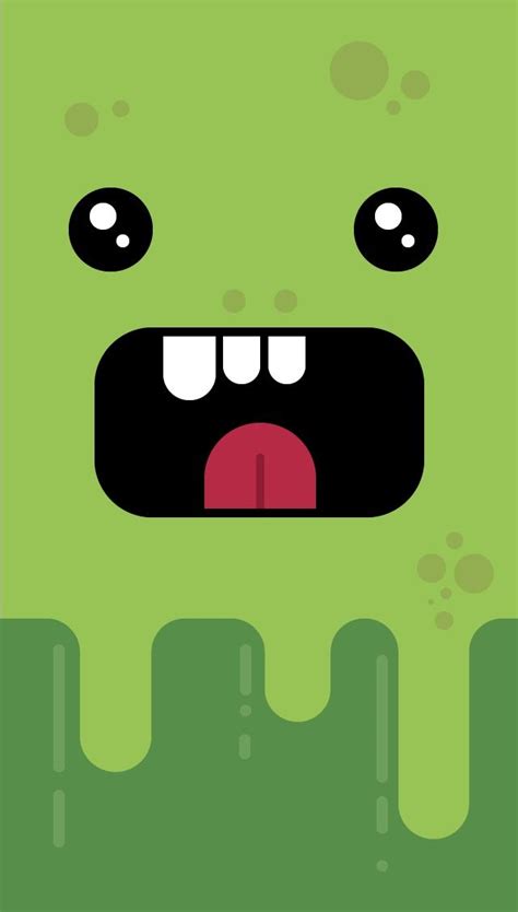 Cute Green Monster Phone Wallpaper | Green monsters, Wallpaper, Mario ...