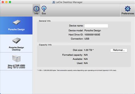 LaCie Porsche Design Mobile Drive User Manual - LaCie Desktop Manager