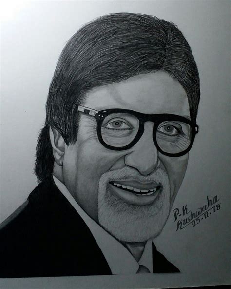 Amitabh Bachchan Pencil Sketch: A Timeless Tribute to the Legendary Actor