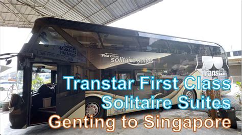 Transtar First Class Solitaire Suite from Genting to Singapore - YouTube