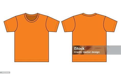 Orange Tshirt Vector For Template Stock Illustration - Download Image ...