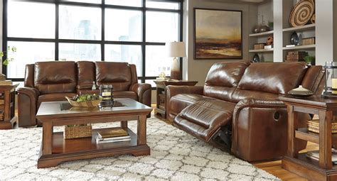 Jayron Leather Power Reclining Living Room Set Signature Design by ...