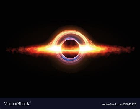 Black hole singularity Royalty Free Vector Image