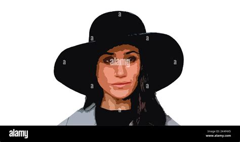 Meghan Markle vector portrait Stock Vector Image & Art - Alamy