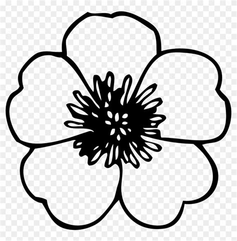 Flowers Clipart Black And White Png | Best Flower Site