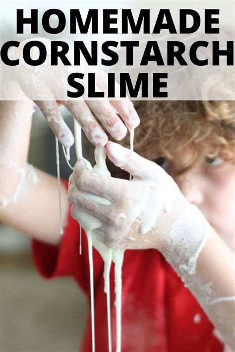 Cornstarch Slime is easy to make, also called Non-Newtonian Fluid, acts ...