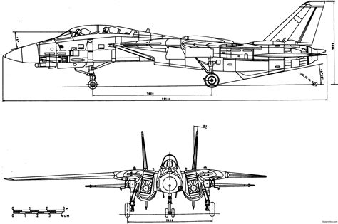 grumman f 14 tomcat 4 - BlueprintBox.com - Free Plans and Blueprints of ...