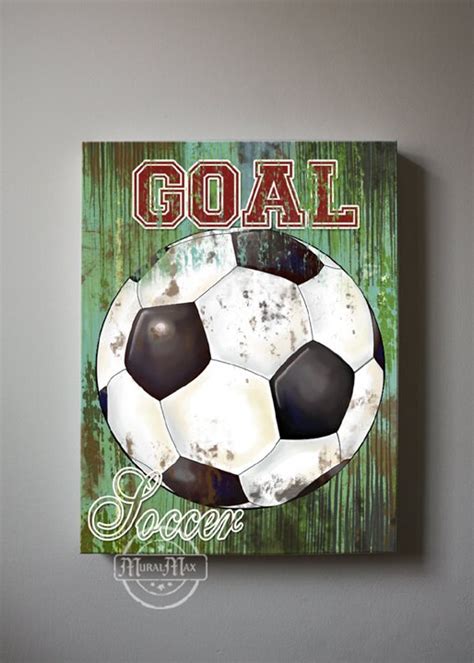 Soccer Art Sports Room Decor Canvas Art Soccer Nursery