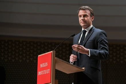 Speech By French President Emmanuel Macron Editorial Stock Photo - Stock Image | Shutterstock