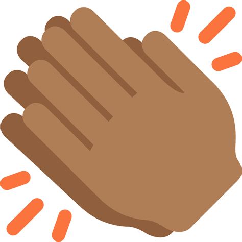 Clapping hands emoji clipart. Free download transparent .PNG | Creazilla
