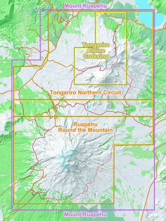 Tongariro Northern Circuit topographic map - NewTopo (NZ) Ltd