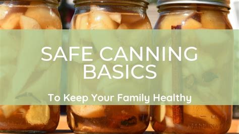 canning basics canning safety - Misfit Gardening