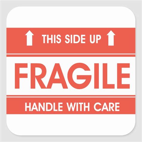 Fragile Sign Stickers | Zazzle