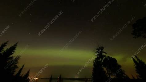 Northern lights, timelapse - Stock Video Clip - K004/0439 - Science Photo Library