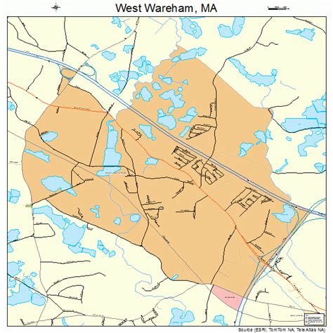 West Wareham Massachusetts Street Map 2578410