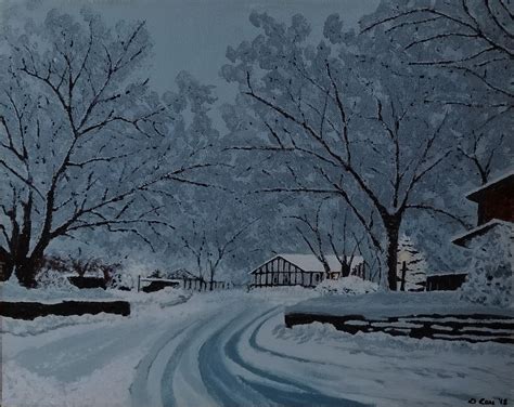 Winter Painting | Winter painting, Painting, Outdoor