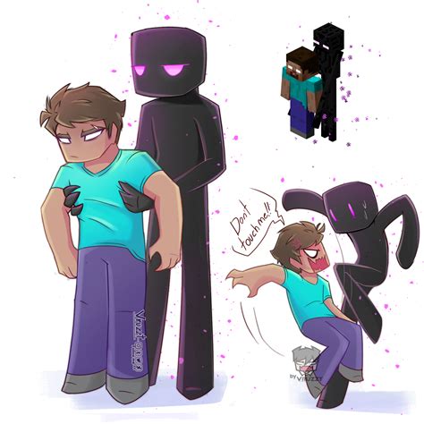 Minecraft Warden and enderman by Vruzzt on DeviantArt