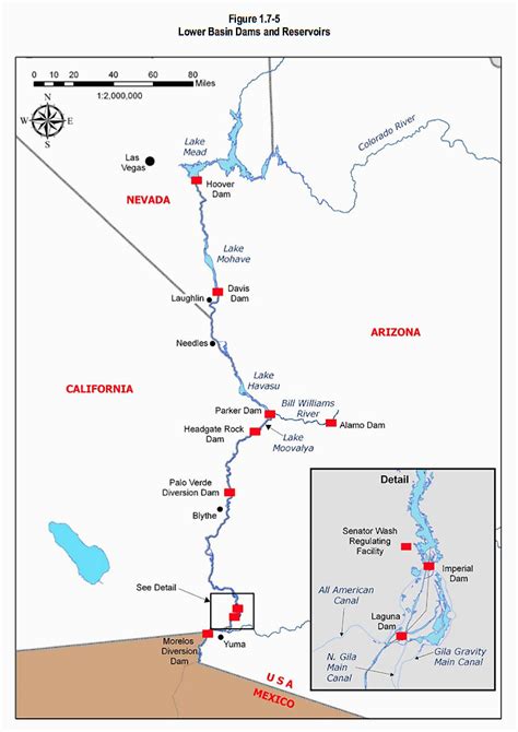 Colorado River Dams Map On the Colorado Resources | secretmuseum