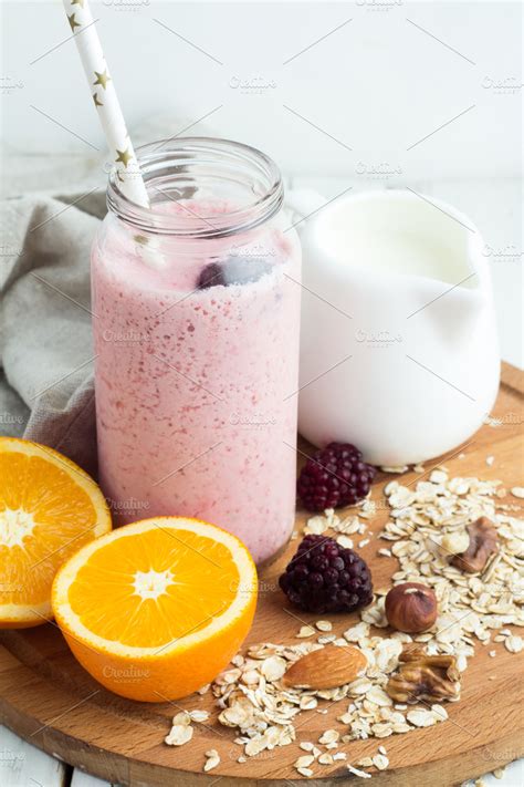 smoothie in bottle ~ Food & Drink Photos ~ Creative Market