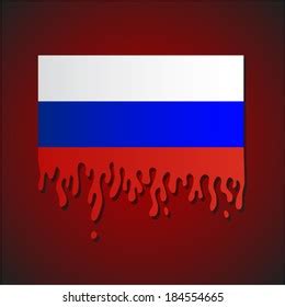 Russian Flag Dipping Blood Stock Vector (Royalty Free) 184554665 | Shutterstock