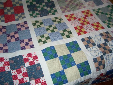 nine-patch quilt | Quilt block patterns free, 9 patch quilt, Quilt blocks