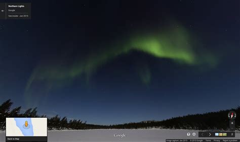 Google Lat Long: The aurora borealis lights up Google Maps