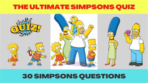 The Ultimate Simpsons Quiz. How well do you know the Simpsons? - YouTube