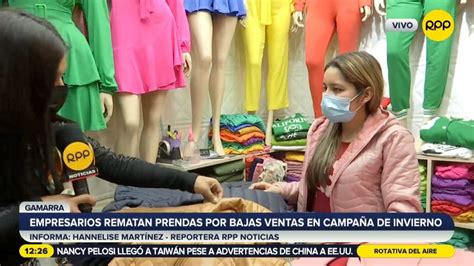 Gamarra: debido a bajas ventas, comerciantes rematan la ropa de invierno | RPP Noticias