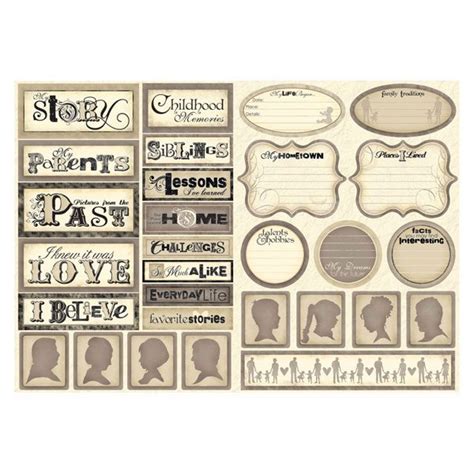 Family History – Stickers | Scrapbook Your Family Tree