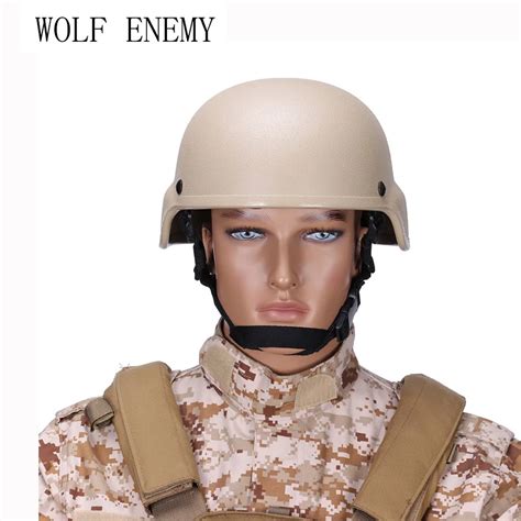 Mich 2000 Military Tactical Combat Basic Helmet For Airsoft Paintball Movies Prop Cosplay-in ...