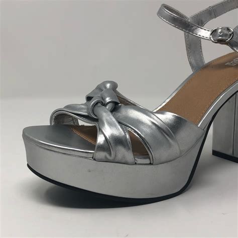 Brash | Shoes | Brash Kaya Platform Heels Silver | Poshmark