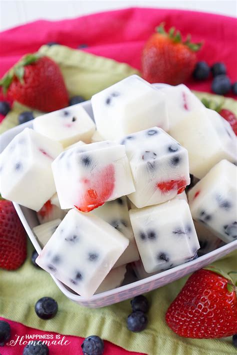 Frozen Yogurt Berry Bites Recipe - Happiness is Homemade