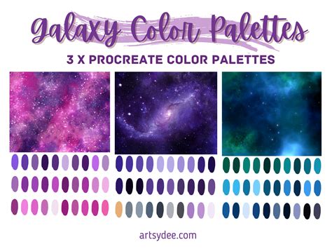 Galaxy Color Palette, Procreate Palette, Color Palette, Procreate ...