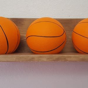 Mini Basketball Holder With Three Foam Basketballs - Etsy